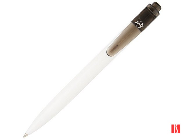 Шариковая ручка Thalaasa из океанического пластика, черный прозрачный/белый