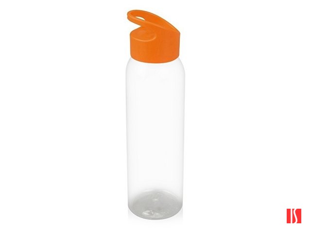 Бутылка для воды "Plain 2" 630 мл, прозрачный/оранжевый