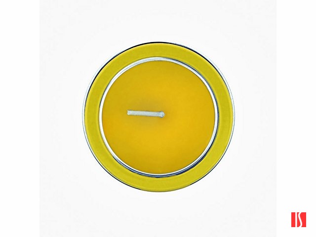 Ароматическая свеча FLAKE с запахом ванили, желтый