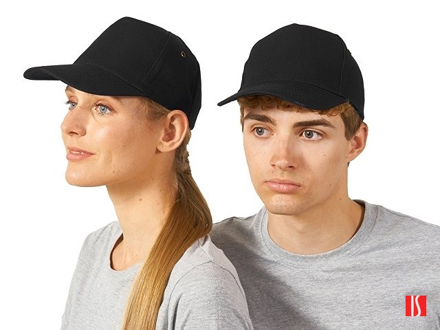 Бейсболка "New York" 5-ти панельная, черный (Р)