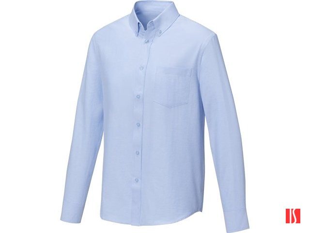 Pollux Мужская рубашка с длинными рукавами, светло-синий