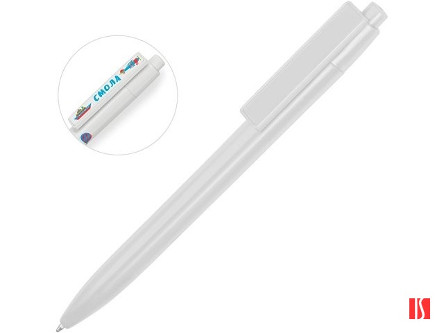 Ручка пластиковая шариковая «Mastic» под полимерную наклейку, белый