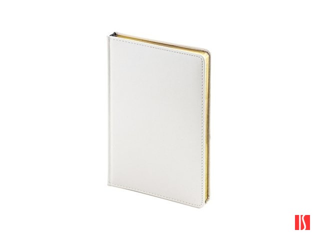 Ежедневник недатированный А5 "Sidney Nebraska", белый (золотой обрез)