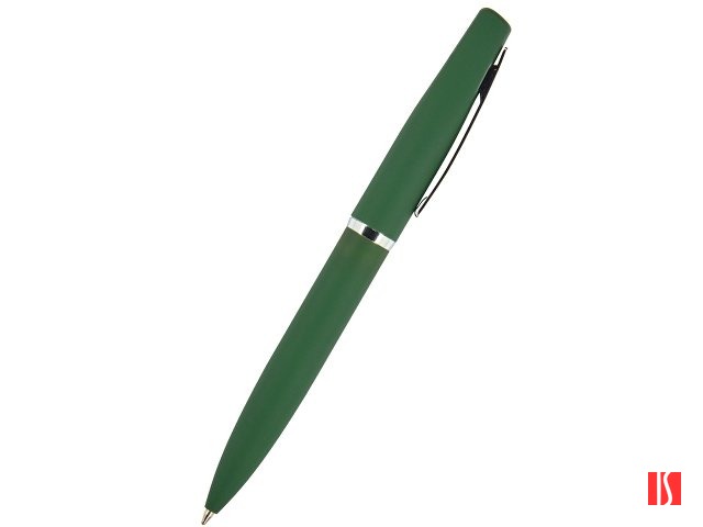Ручка "Portofino" шариковая  автоматическая, зеленый металлический корпус, 1.0 мм, синяя
