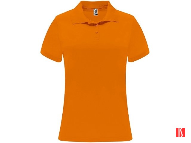 Рубашка поло женская "Monzha", неоновый оранжевый