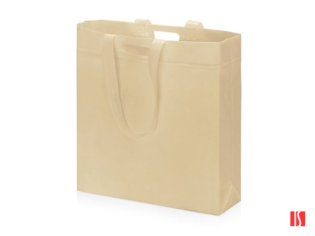 Сумка для покупок из спанбонда Ambit, 380*120*400 с ручкой 550/30 мм, бежевый