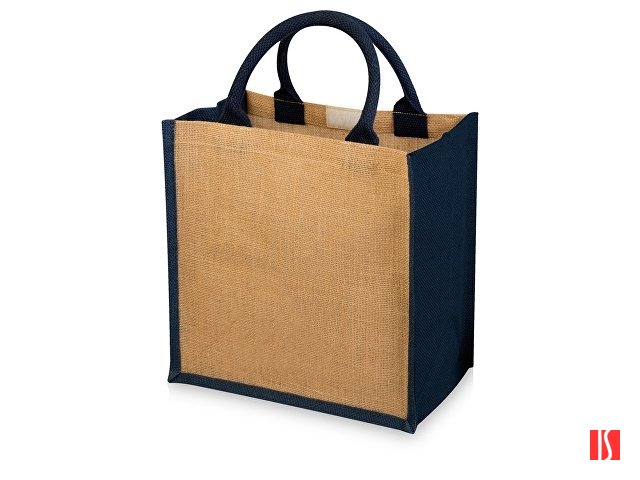 Сумка подарочная "Chennai", натуральный/темно-синий