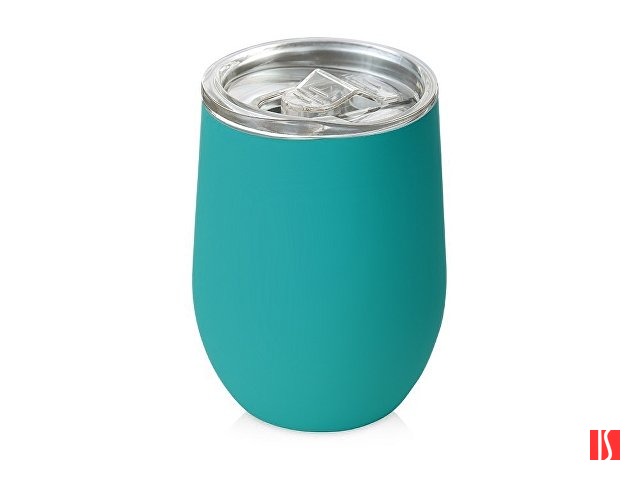 Термокружка Sense Gum, soft-touch, непротекаемая крышка, 370мл, бирюзовый 320C