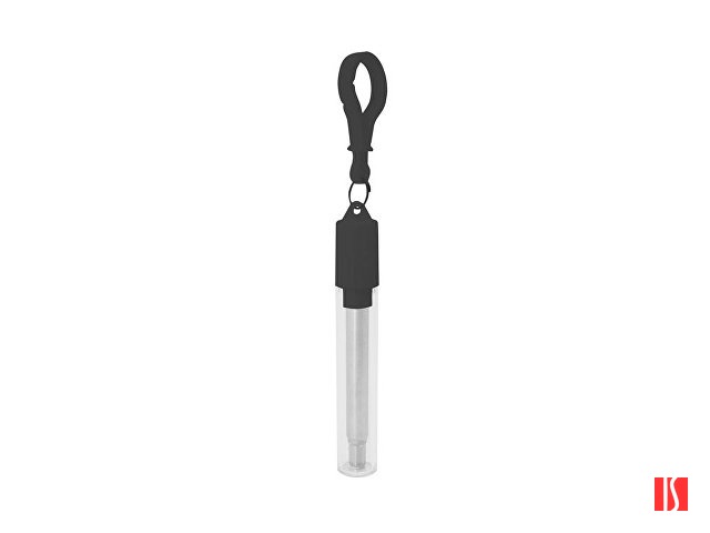 Многоразовая соломинка LADAS из нержавеющей стали 304, серебристый/черный