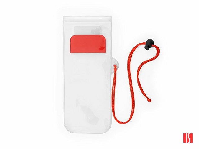 Водонепроницаемый чехол EIDER из ПВХ, прозрачный/красный