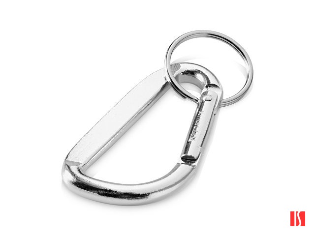 Карабин с брелоком, серебристый