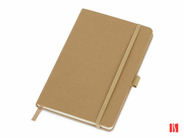 Блокнот "Sevilia Hard", твердая обложка из крафта A5, 80 листов, крафтовый/бежевый