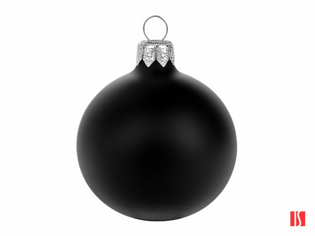 Стеклянный шар черный матовый, заготовка шара 6 см, цвет 83