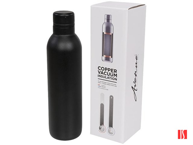 Спортивная бутылка Thor с вакуумной изоляцией объемом 510 мл, черный