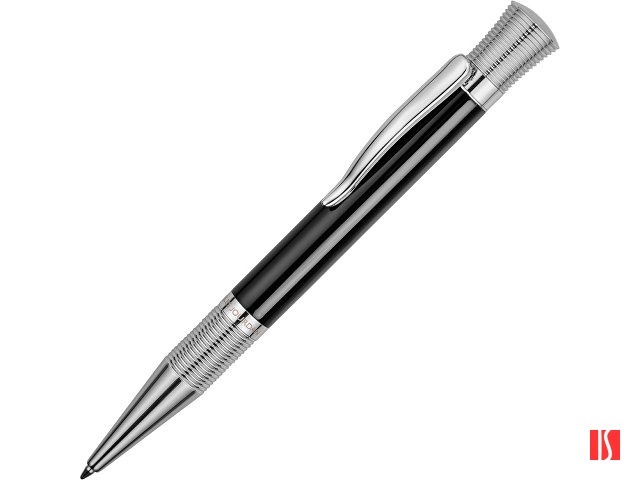 Ручка шариковая Charles Jourdan модель «Eclipse» в футляре, черный
