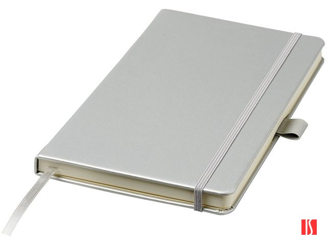 Записная книжка Nova формата A5 с переплетом, серебристый