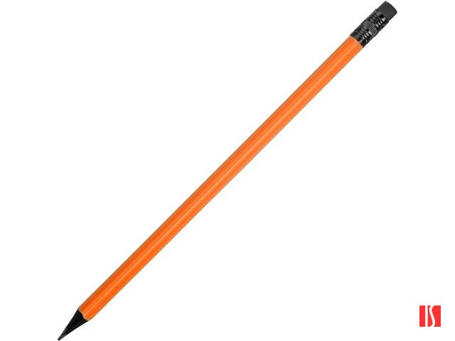 Карандаш чернографитовый трехгранный Blackie 3D, оранжевый