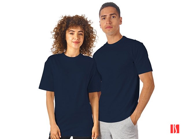 Купить Футболка из френч терри «Warsaw» унисекс 220гр, темно-синий Футболка из френч терри «Warsaw» унисекс 220гр, темно-синий