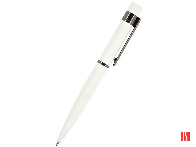 Ручка "Verona" шариковая автоматическая, белый металлический корпус, 1.0 мм, синяя