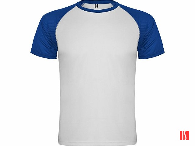 Спортивная футболка "Indianapolis" детская, белый/королевский синий