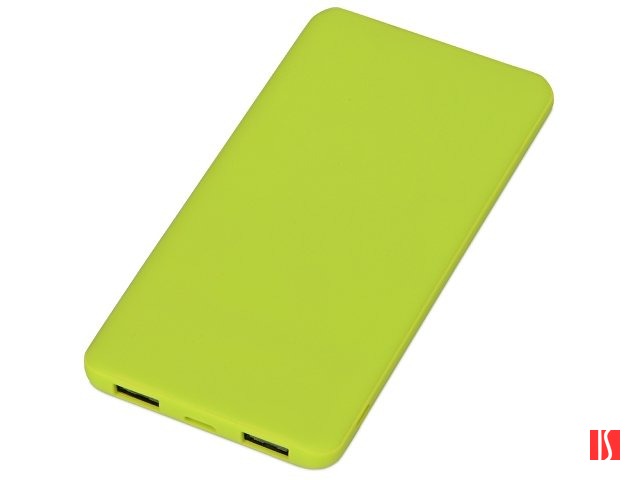 Портативное зарядное устройство «Reserve» с USB Type-C, 5000 mAh, зеленое яблоко