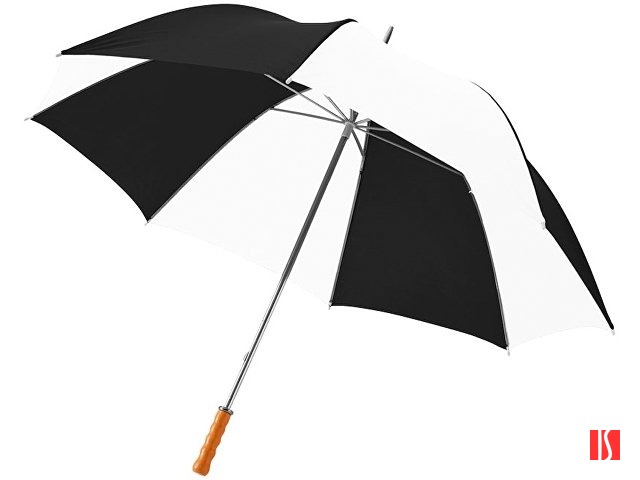 Зонт Karl 30" механический, черный/белый