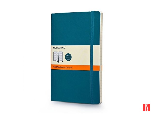 Записная книжка Moleskine Classic Soft (в линейку), Large (13х21см), бирюзовый