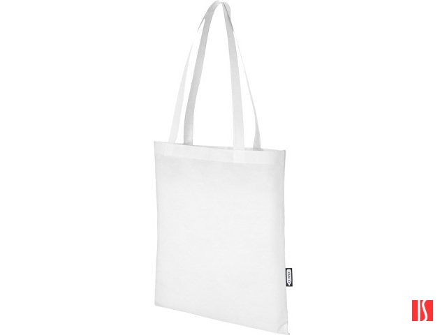 Zeus эко-сумка из нетканого материала, переработанного по стандарту GRS, объемом 6л - Белый