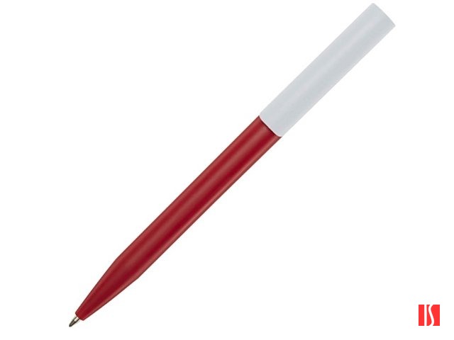 Шариковая ручка Unix из переработанной пластмассы, синие чернила - Красный