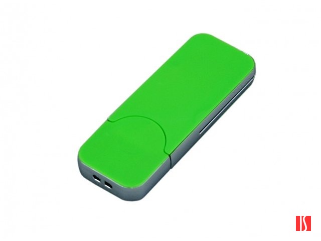 USB-флешка на 8 Гб в стиле I-phone, прямоугольнй формы, зеленый