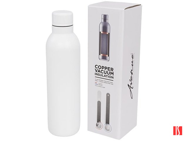 Спортивная бутылка Thor с вакуумной изоляцией объемом 510 мл, белый