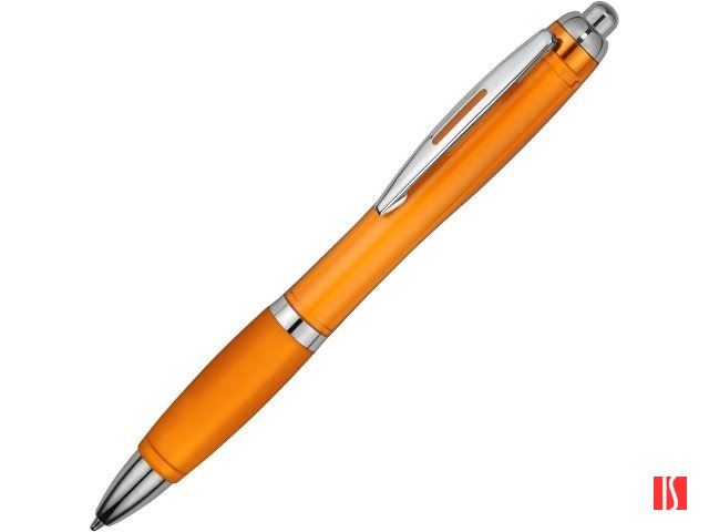 Ручка пластиковая шариковая "Nash", оранжевый, синие чернила