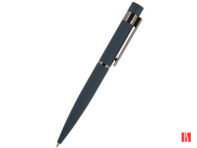 Ручка "Verona" шариковая автоматическая, синий металлический корпус 1.0 мм, синяя