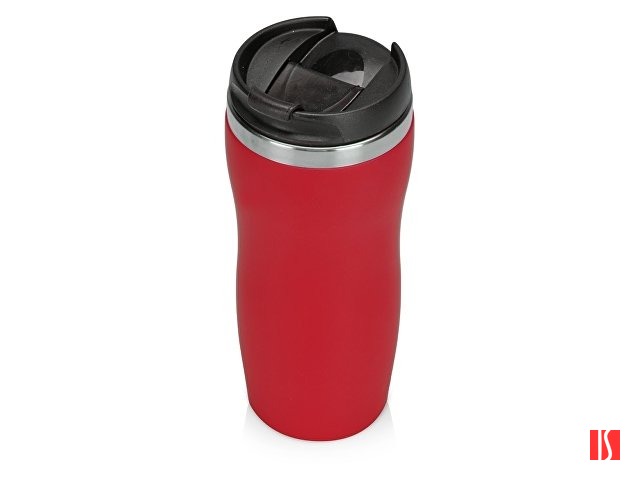 Термокружка "Mony Steel" 350 мл, soft touch, красный