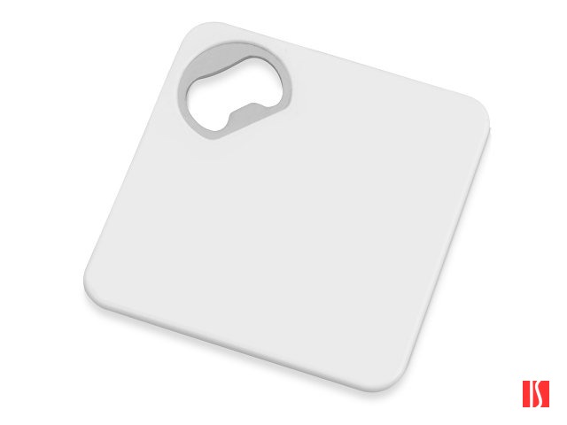 Подставка для кружки с открывалкой «Liso», черный/белый