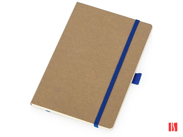 Блокнот "Sevilia Soft", гибкая обложка из крафта A5, 80 листов, крафтовый/синий