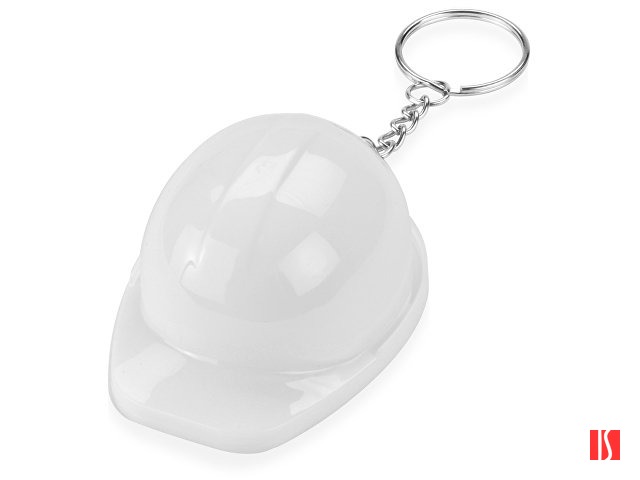 Брелок-открывалка "Каска", белый