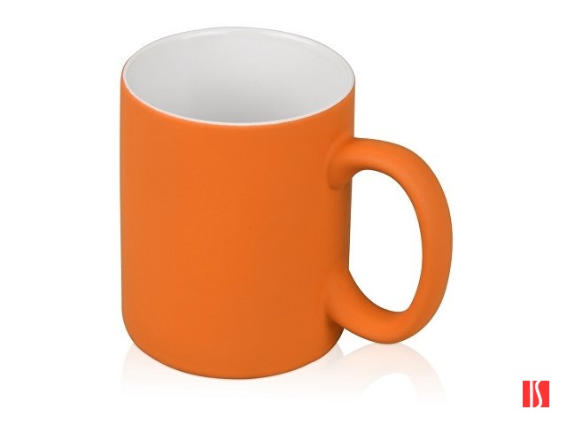 Кружка с покрытием soft-touch «Barrel of a Gum», оранжевый (P)