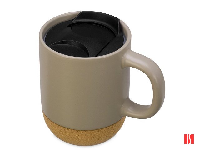 Купить Кружка Denpasar с пробковым дном и крышкой, цветная с двух сторон, бежевый (Р) Кружка Denpasar с пробковым дном и крышкой, цветная с двух сторон, бежевый (Р)