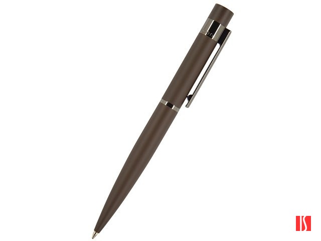 Ручка "Verona" шариковая  автоматическая, коричневый металлический корпус 1.0 мм, синяя