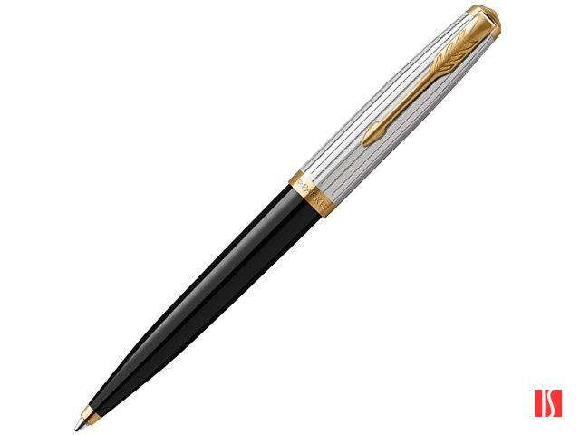 Шариковая ручка Parker 51 Premium Black GT, стержень: M, цвет чернил: black, в подарочной упаковке.