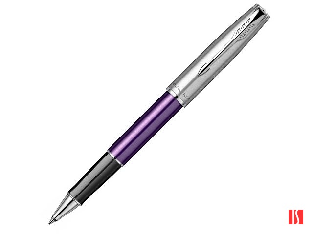 Ручка-роллер Parker Sonnet Essentials Violet SB Steel CT, цвет чернил black, перо: F, в подарочной упаковке.