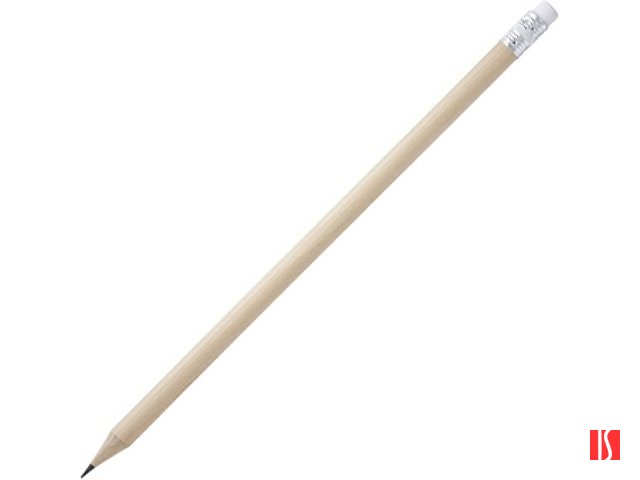 Карандаш деревянный COUVET с ластиком, бежевый