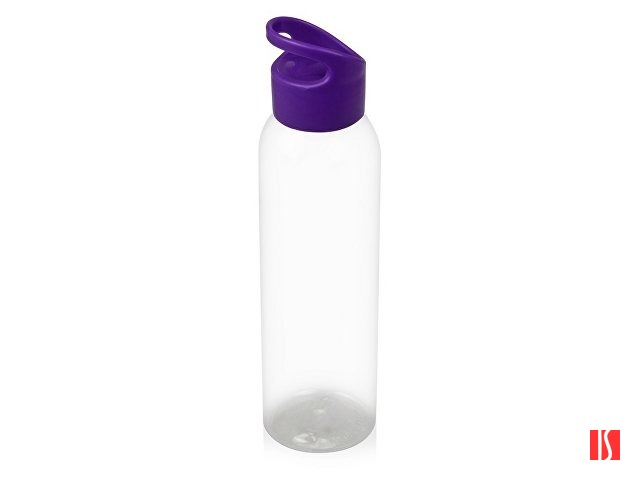 Бутылка для воды "Plain 2" 630 мл, прозрачный/фиолетовый
