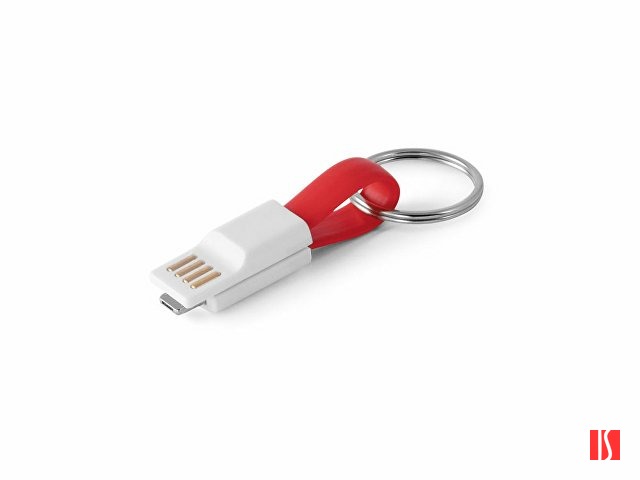 RIEMANN. USB-кабель с разъемом 2 в 1, Красный
