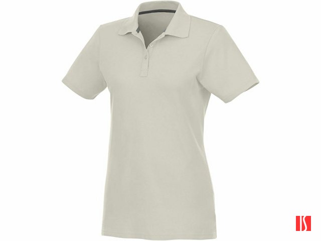 Женское поло Helios с коротким рукавом, светло-серый