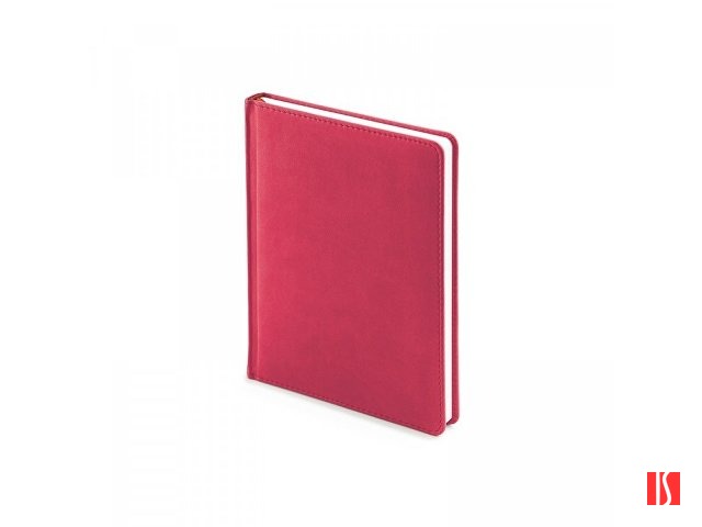 Ежедневник недатированный А6+ «Velvet», бордовый яркий