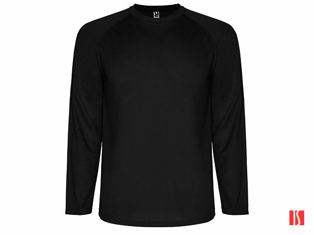 Футболка "Montecarlo " мужская с длинным рукавом, черный