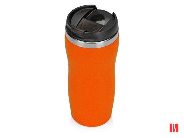 Термокружка "Mony Steel" 350 мл, soft touch, оранжевый