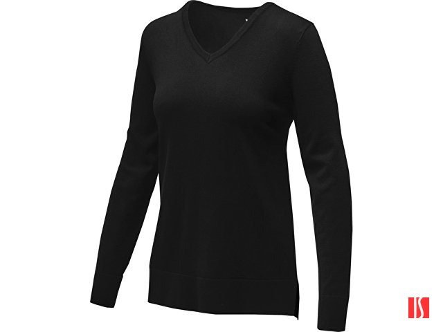 Женский пуловер с V-образным вырезом Stanton, черный